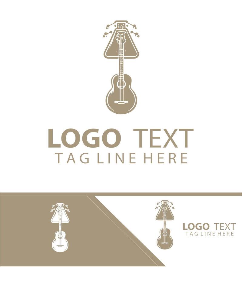 Pulse Tone guiter logo vector