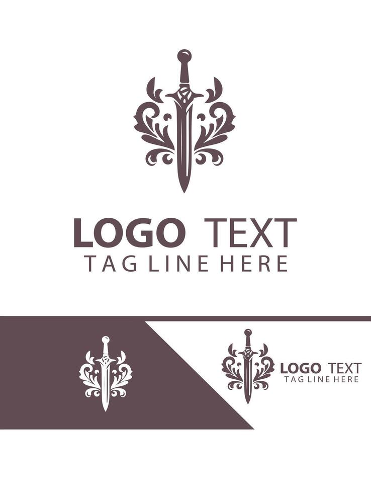 Rune Edge sword logo vector