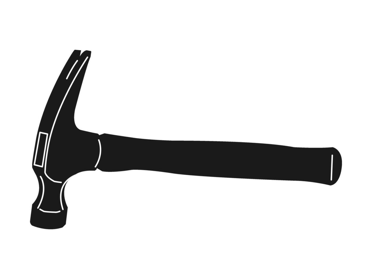 Rip Hammer 16 oz Hardwood handle vector