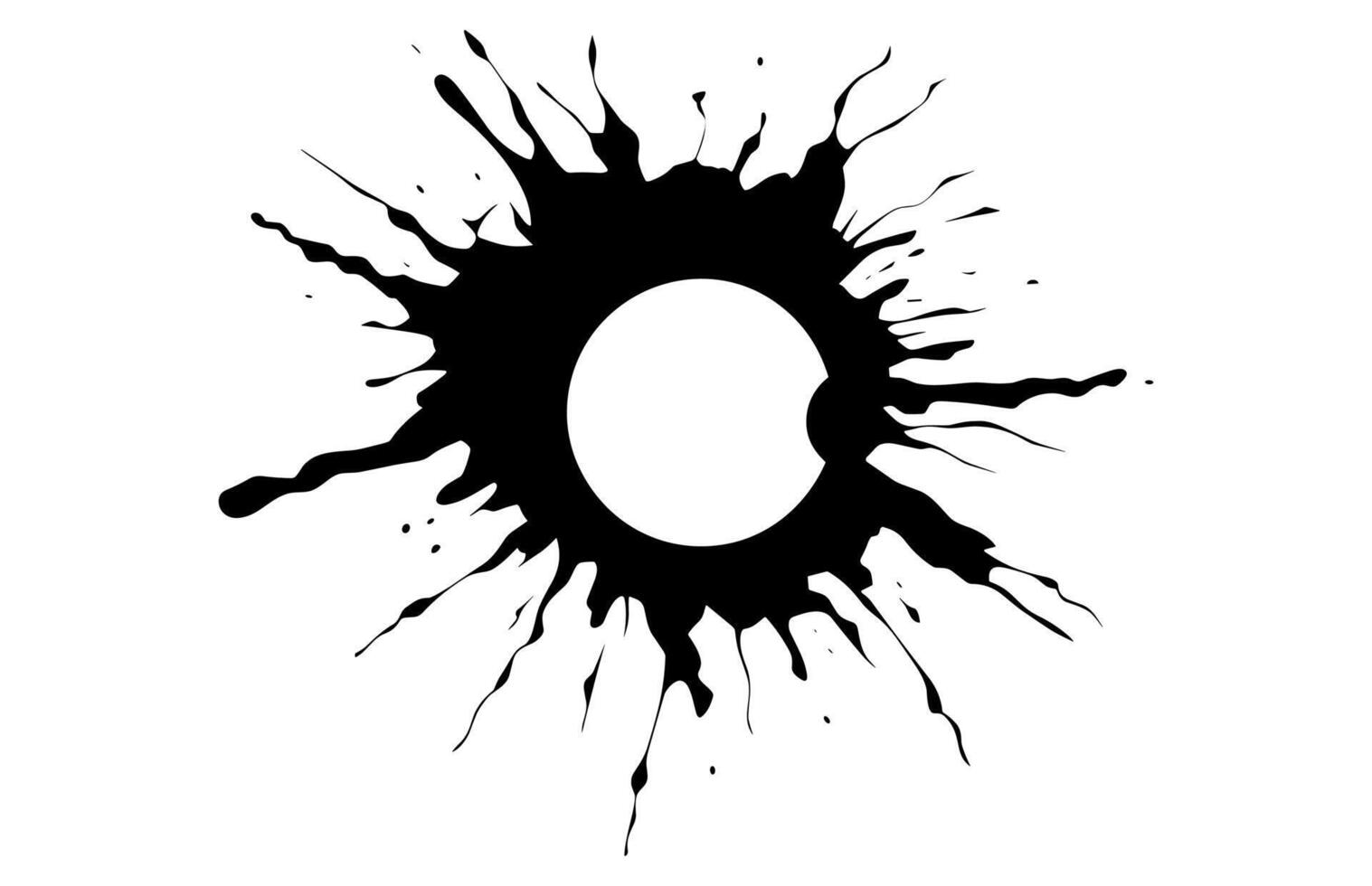 A Bullet hole Silhouette vector