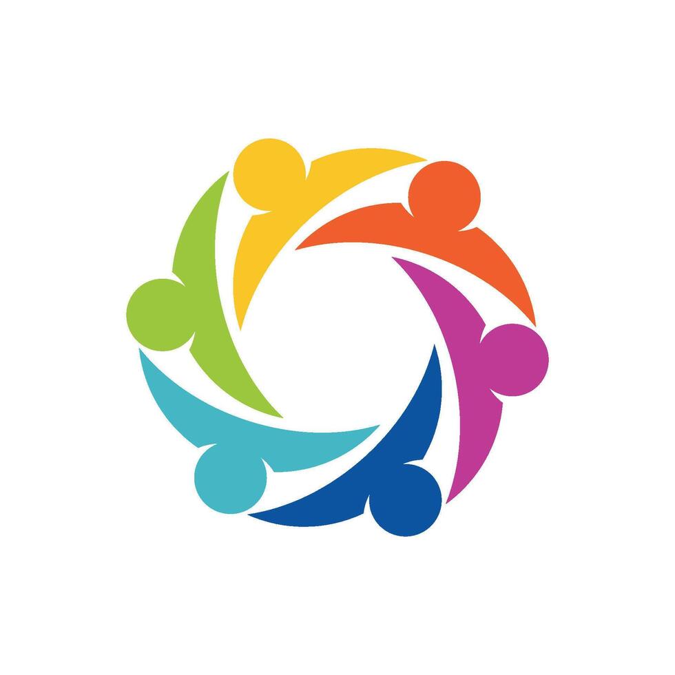 Teamwork Logo Template Design Illustration Design. EPS 10. vector