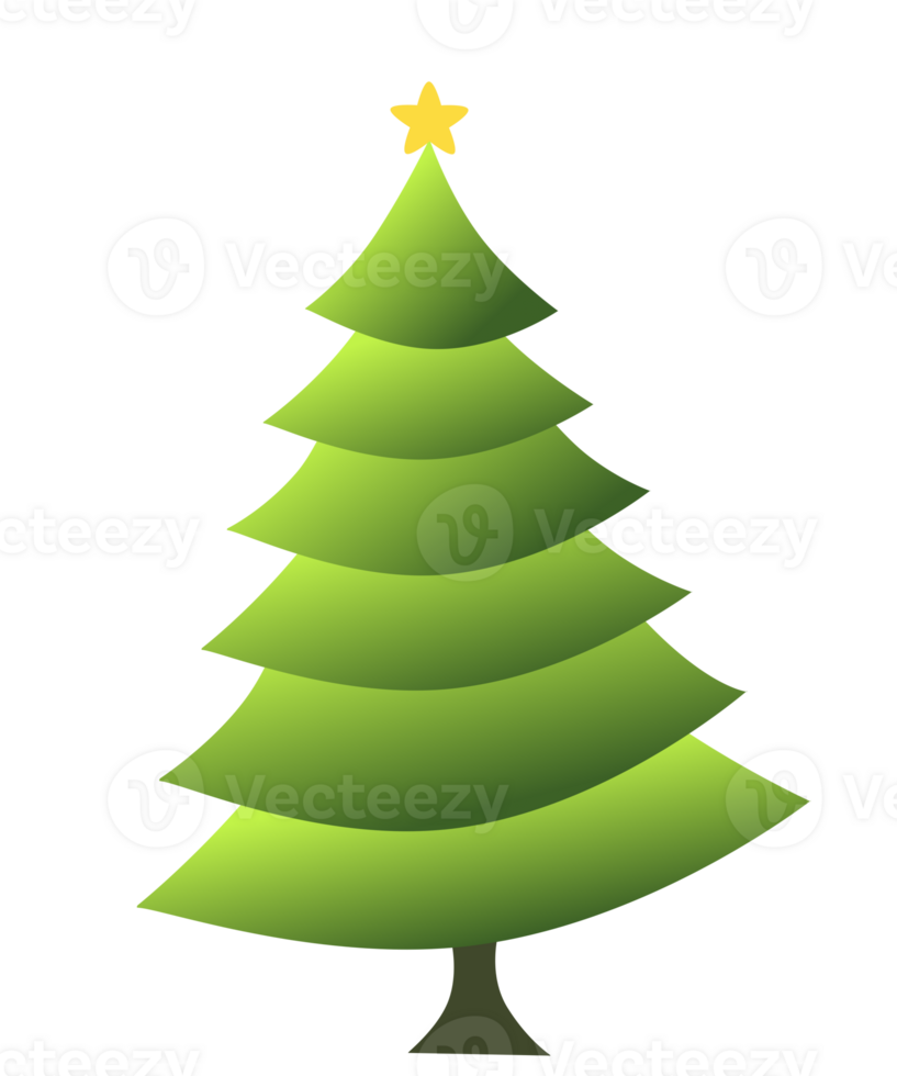 Element of Christmas tree design png