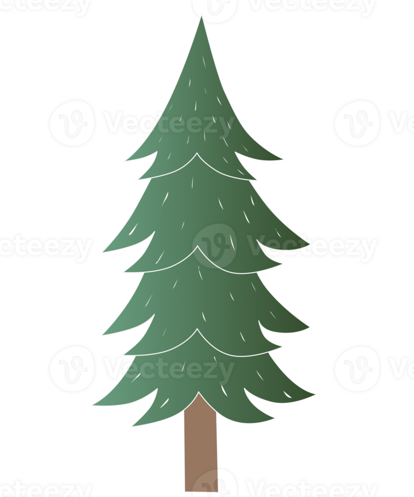 Element of Christmas tree for design png