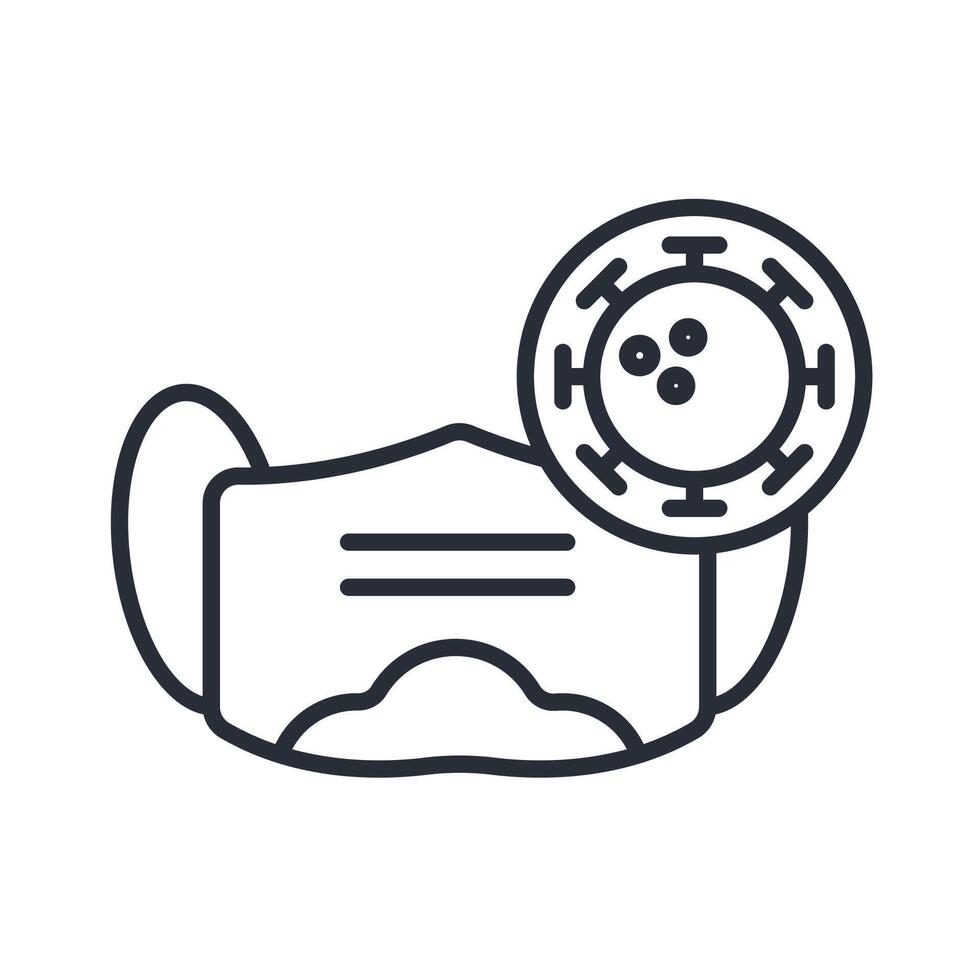 Mask icon. sign for use web design,logo.Symbol illustration. vector