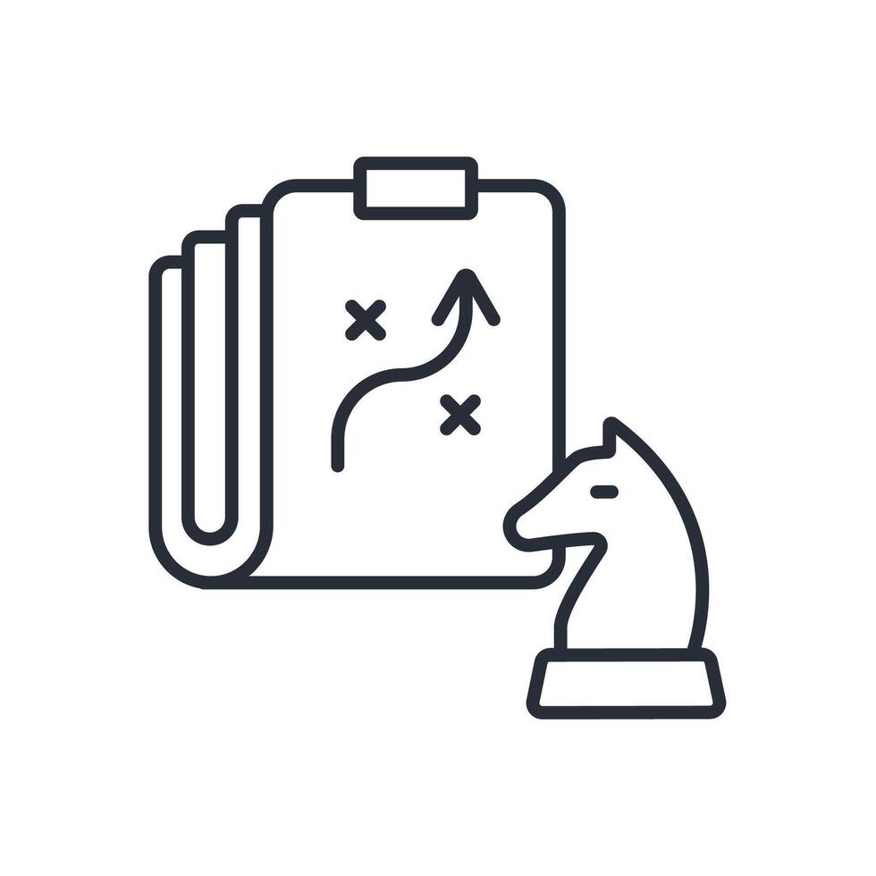 Strategy icon. ,.Editable stroke.linear style sign for use web design,logo.Symbol illustration. vector