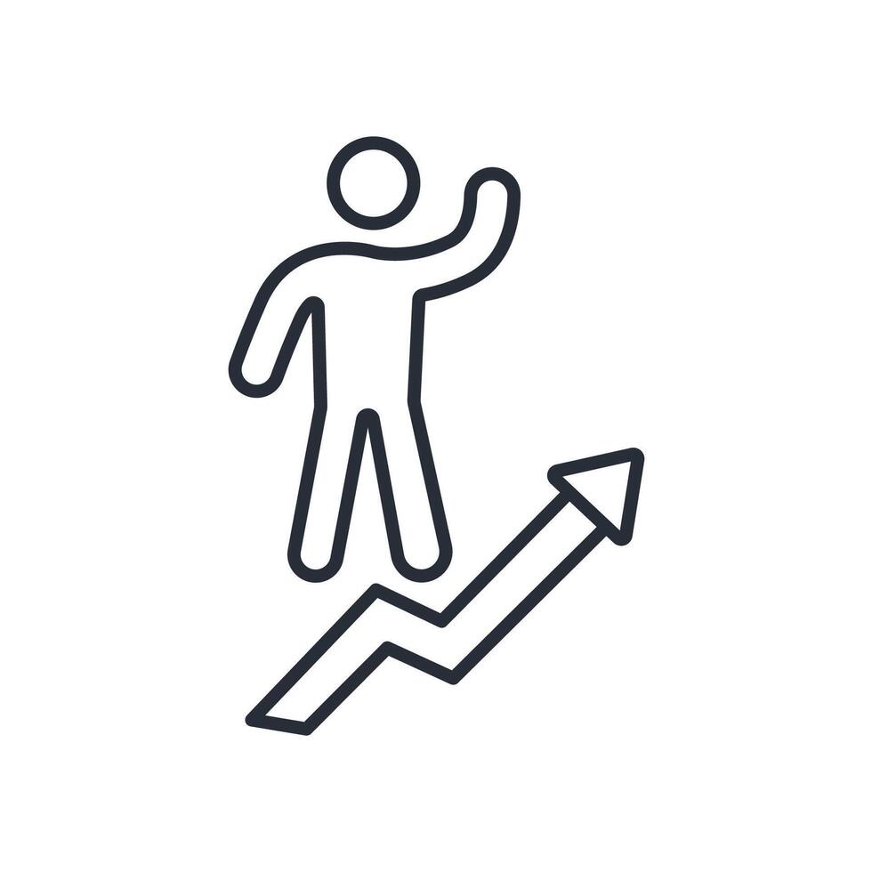 motivation icon., .Editable stroke.linear style sign for use web design,logo.Symbol illustration. vector