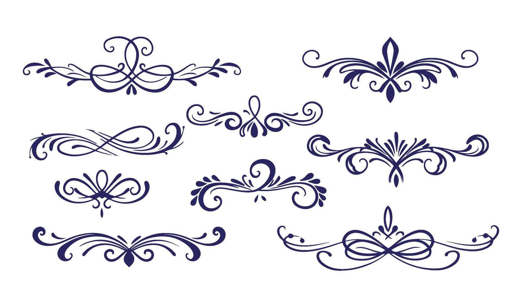 Elegant Leaf and Floral Ornament Set for Sophisticated and Creative Artwork vector