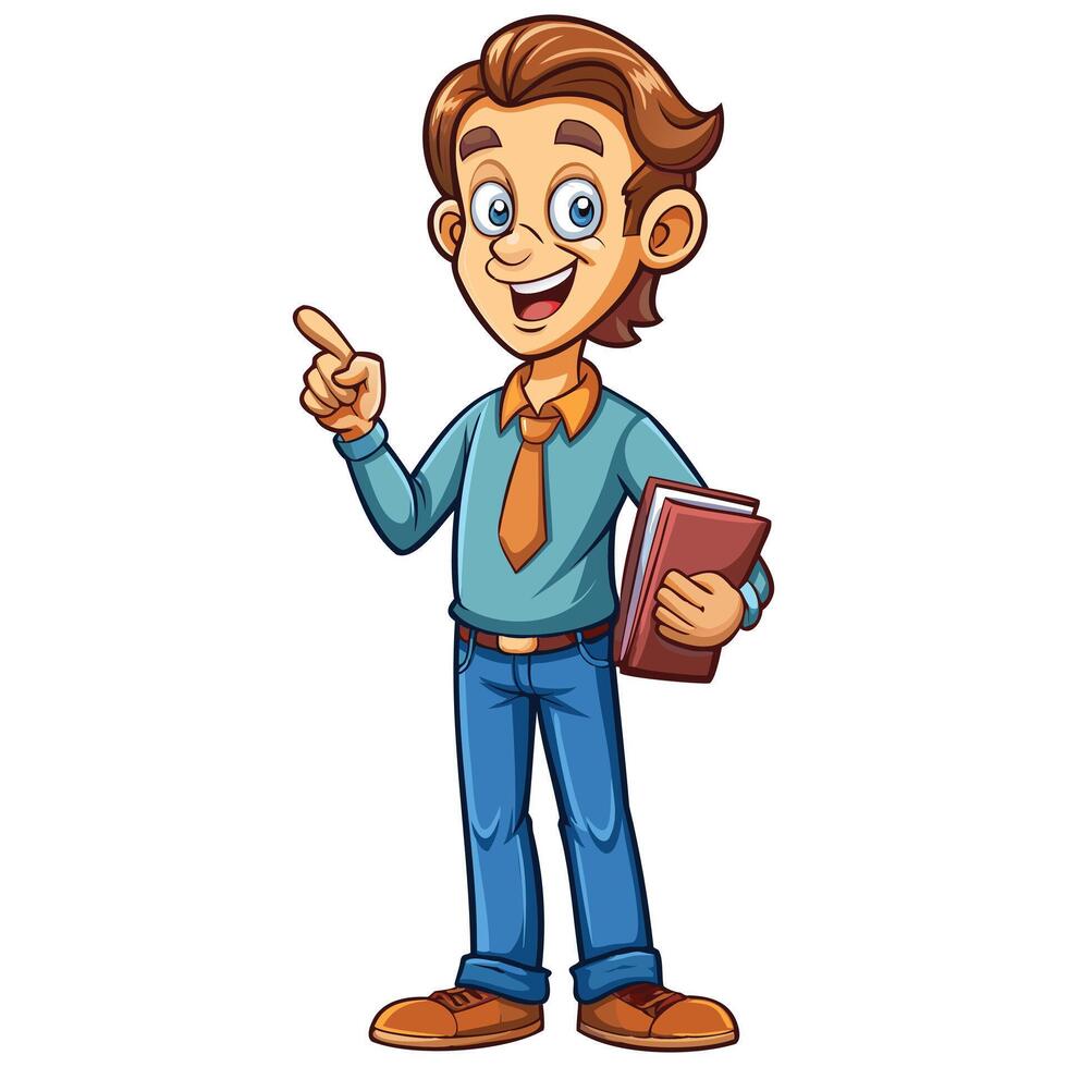 Teacher Character of Men vector