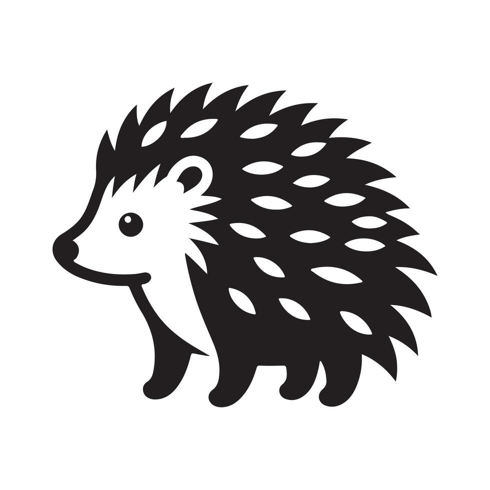 Porcupine Silhouette Vectors Pack for Wildlife and Nature Projects