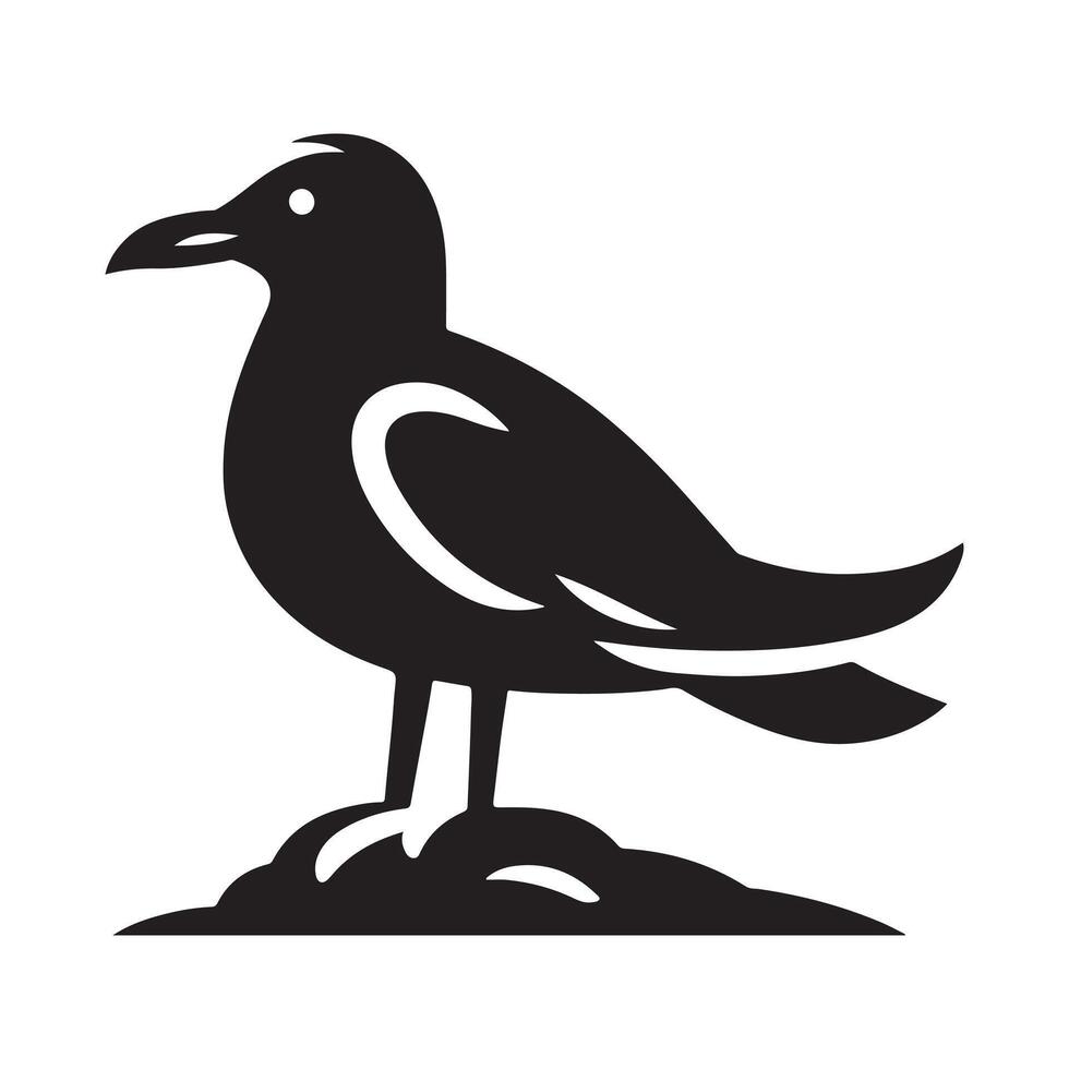 Grey Gull Silhouette Vectors for Branding and Identity Design