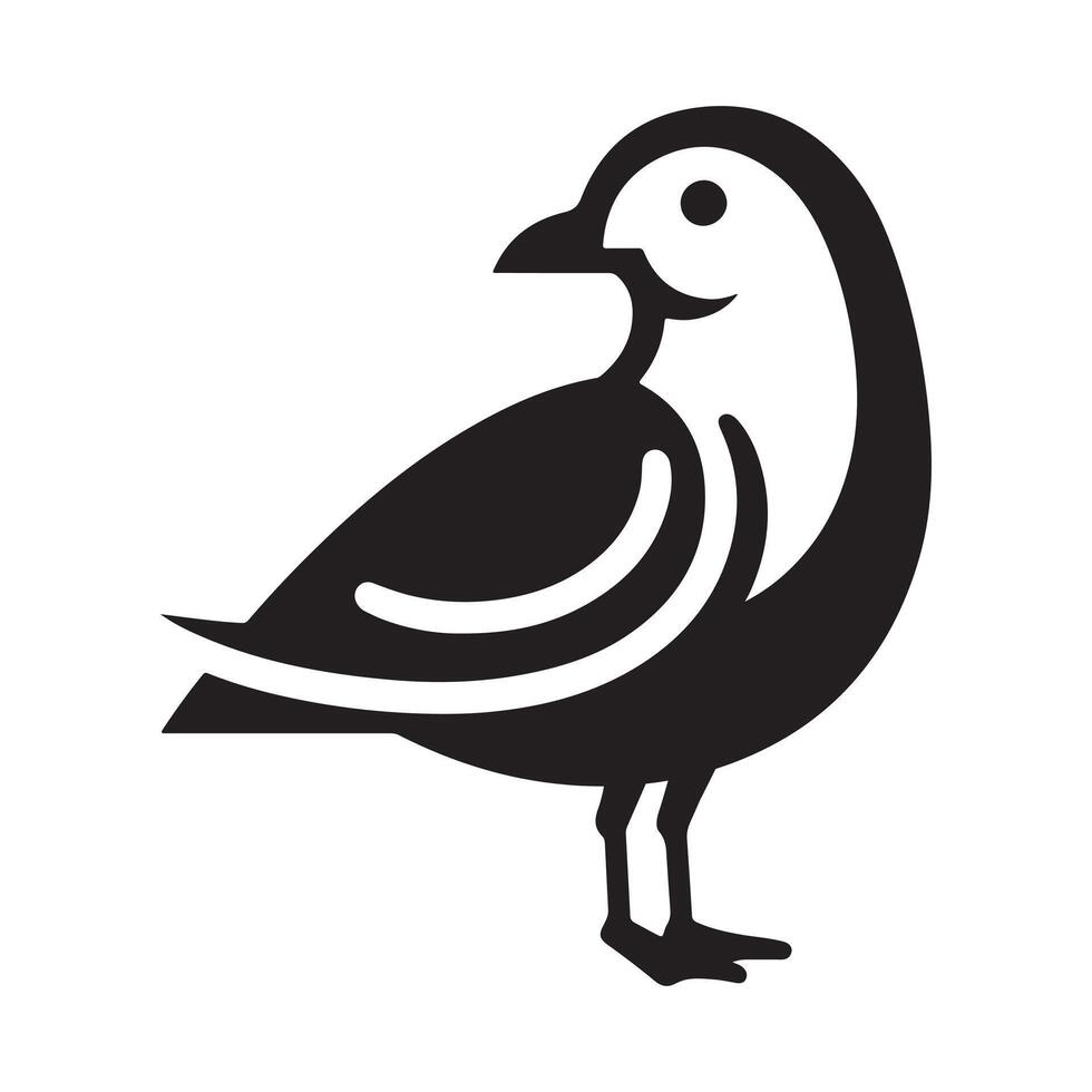 Artistic Grey Gull Silhouettes for Creative and Elegant Projects vector