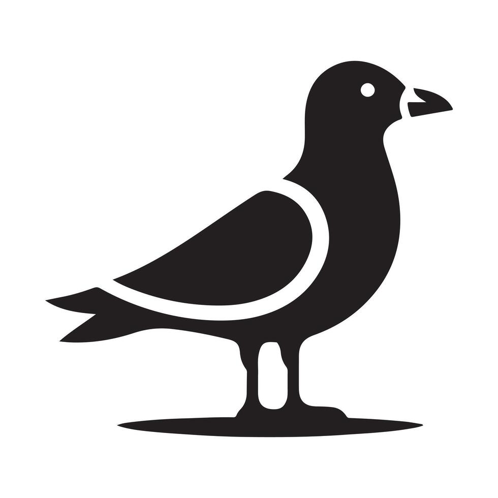 Grey Gull Silhouettes Perfect for Invitations and Printables vector