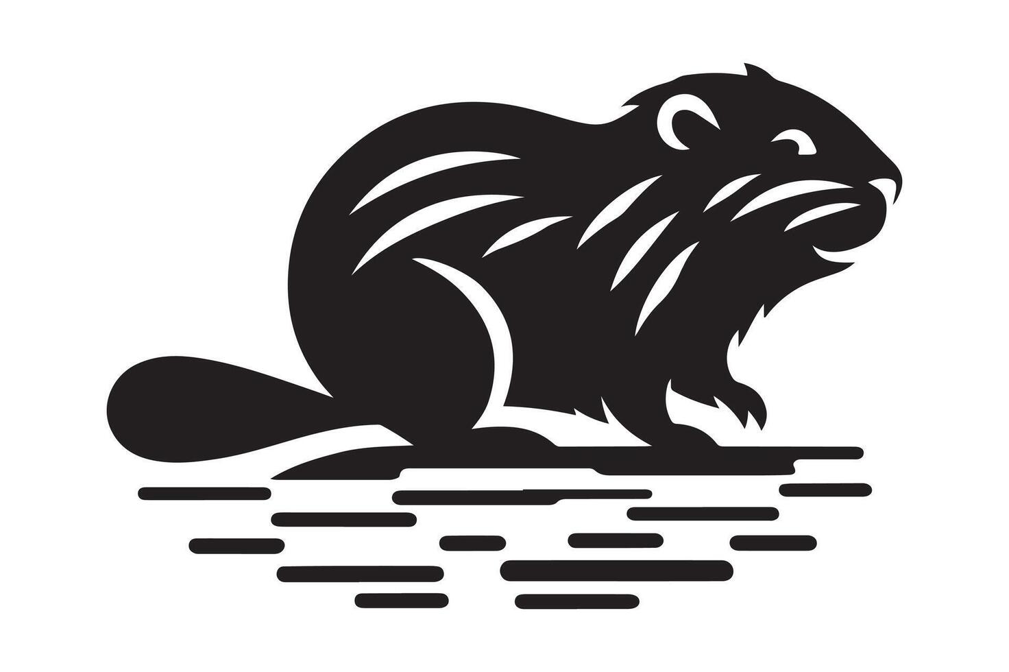 Download Swamp Beaver Silhouettes for Logos, Icons, and More vector