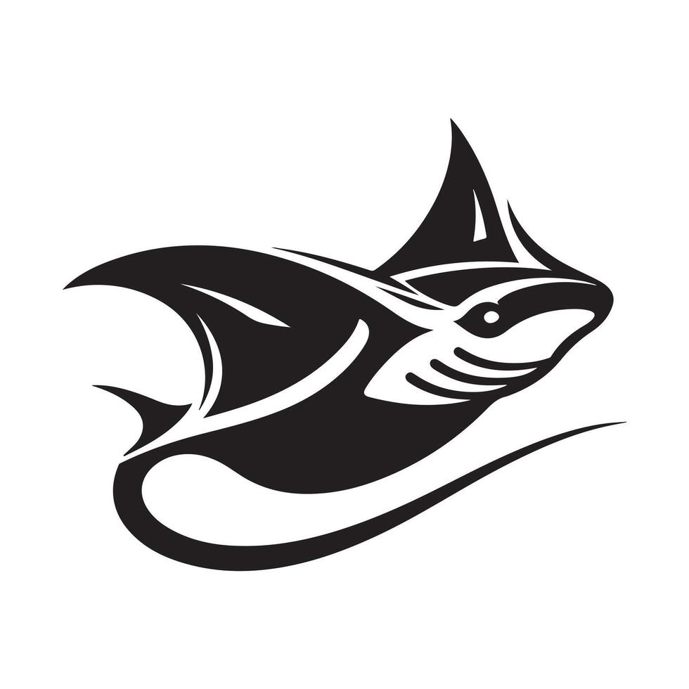 Giant Oceanic Manta Ray Vectors for Stunning Seascape and Wildlife Illustrations