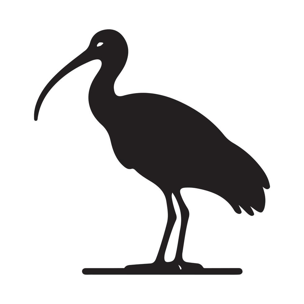 Download Black-Headed Ibis Silhouette Vectors for Environmental Graphics