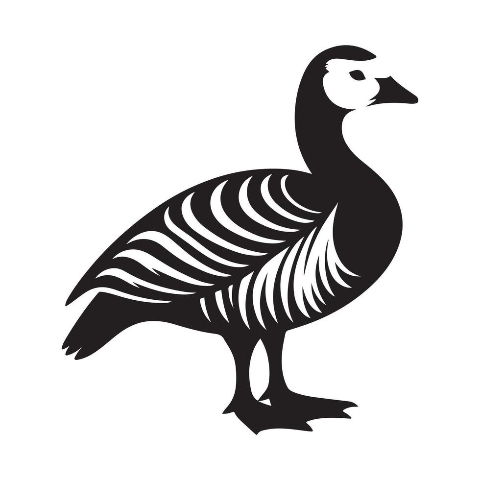 Barnacle Goose and Ibis Silhouette Vectors Great for Nature Branding