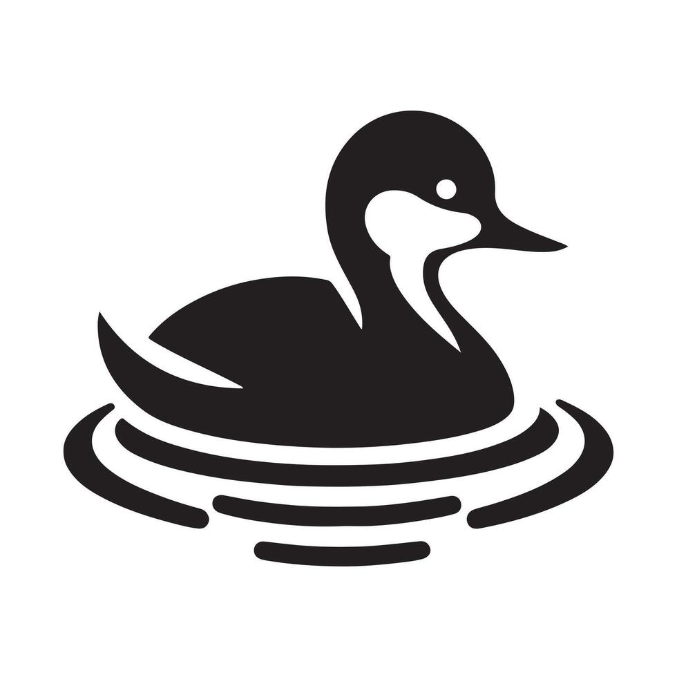 Little Grebe Silhouette Vectors Pack for Digital and Print Media