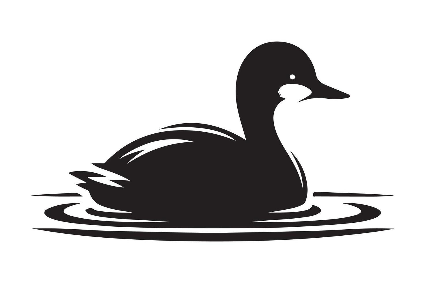 Little Grebe Silhouette Vectors Ideal for Print and Web Media