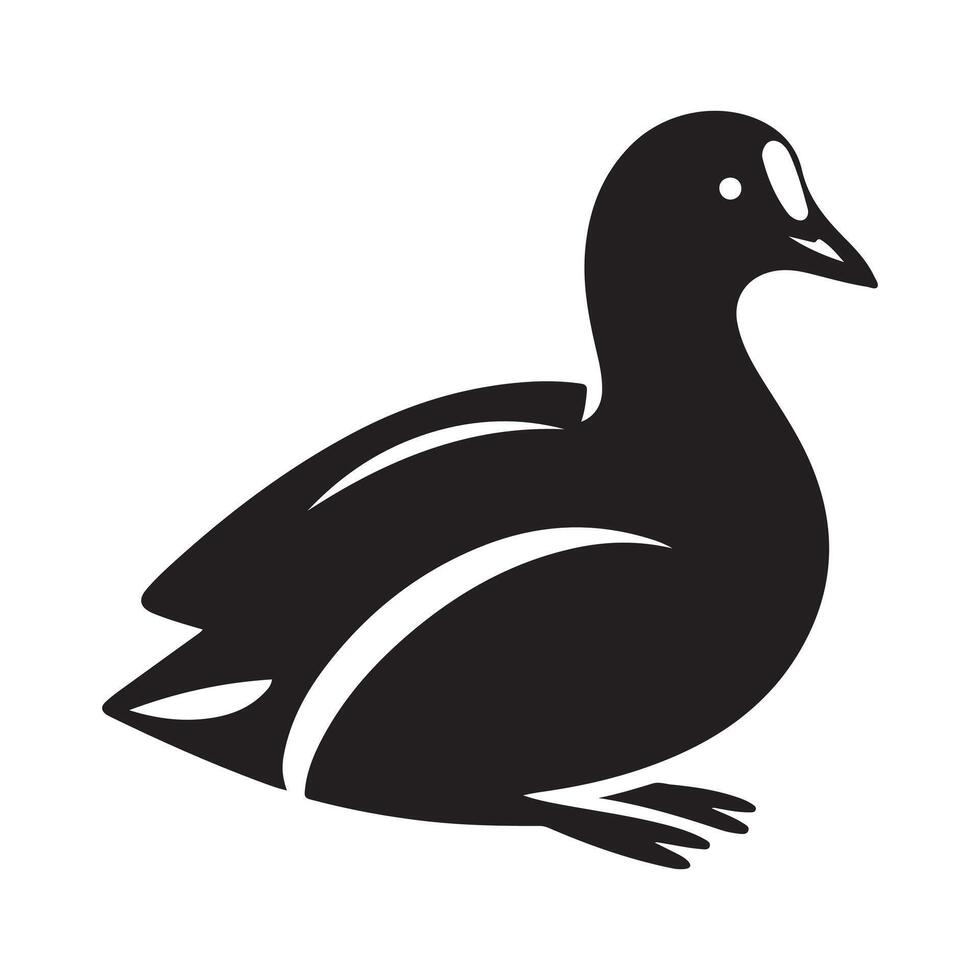 Professionally Designed Common Moorhen Silhouette Vectors