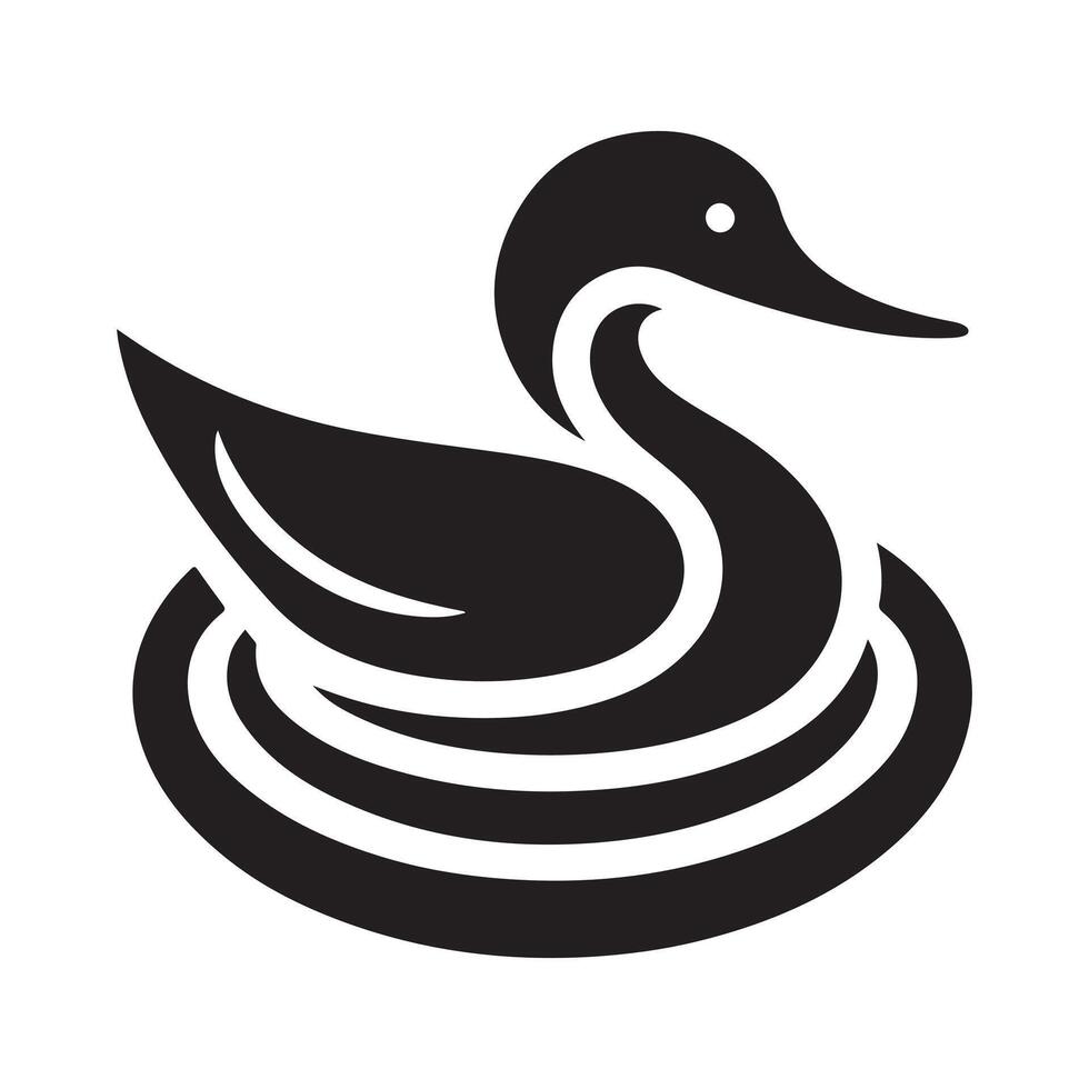 Ringed Teal Silhouettes for Logo, Icon and Branding Design vector