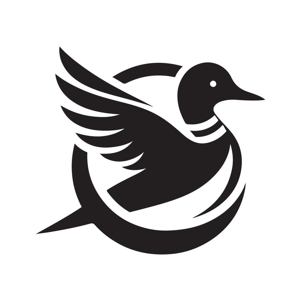 Stunning Ringed Teal Silhouette Vectors for Eco and Nature Projects