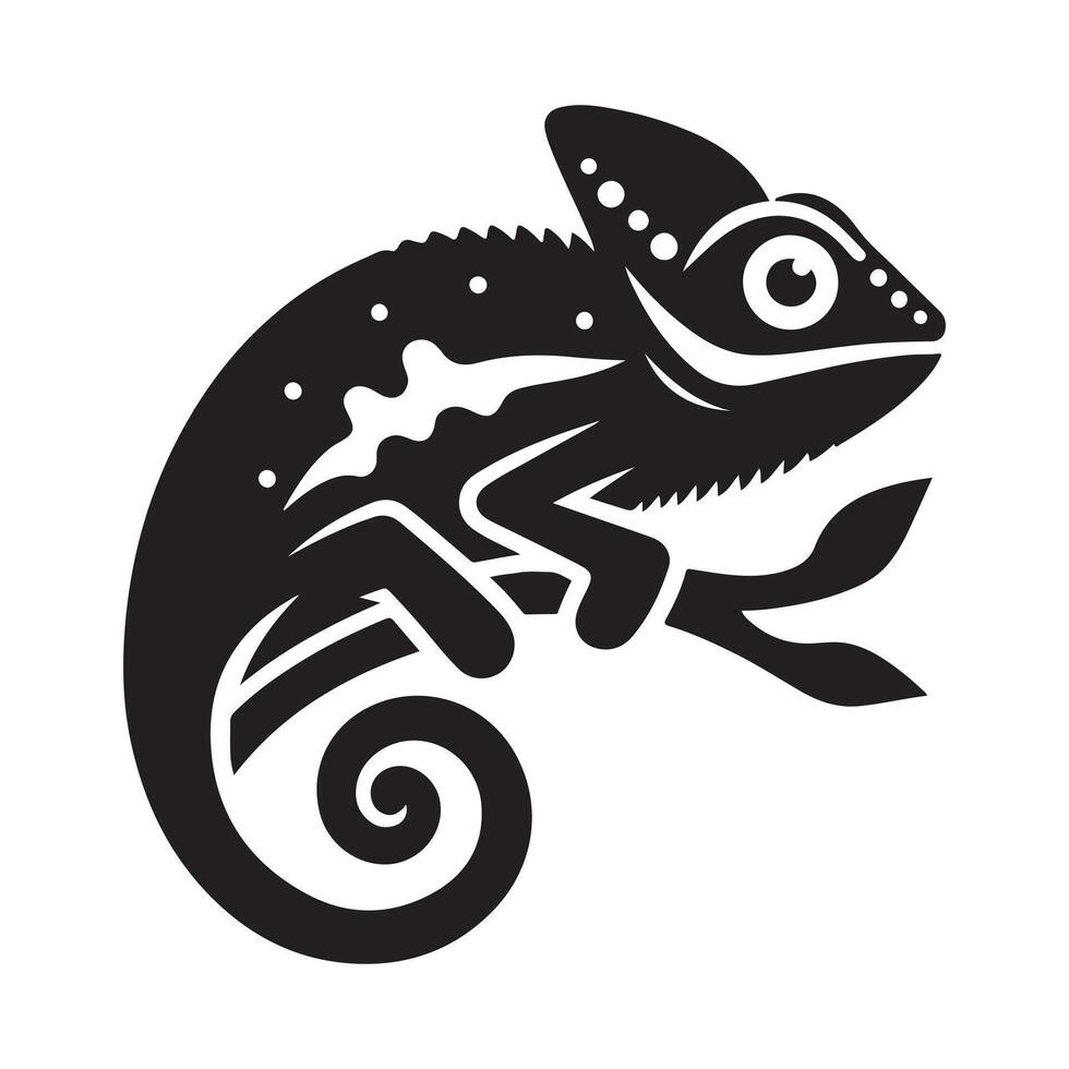 Jackson's Chameleon Silhouette Vectors The Ultimate Wildlife Vectors Set