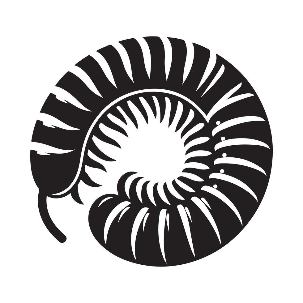 Centipede Silhouette Vectors for Science, Nature, and Biology Designs