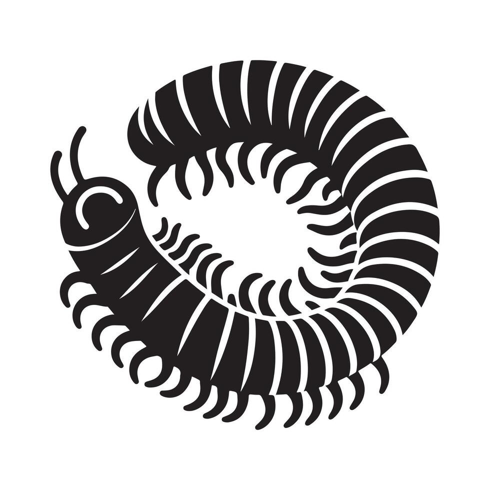 Flexible Centipede Silhouette Vectors for Any Design Style