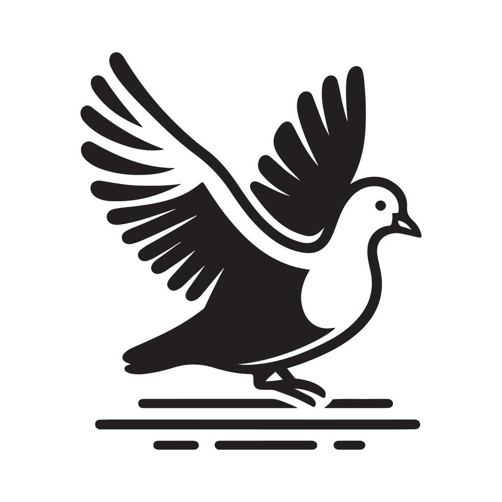 White-Winged Coot Silhouettes Ideal for Creative Bird Illustrations vector