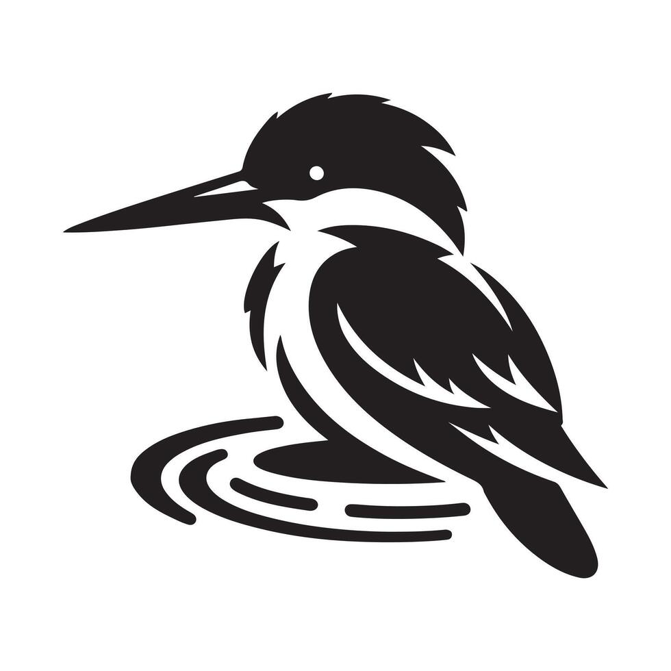 Kingfisher Silhouette Vectors Graphics A Must-Have for Designers