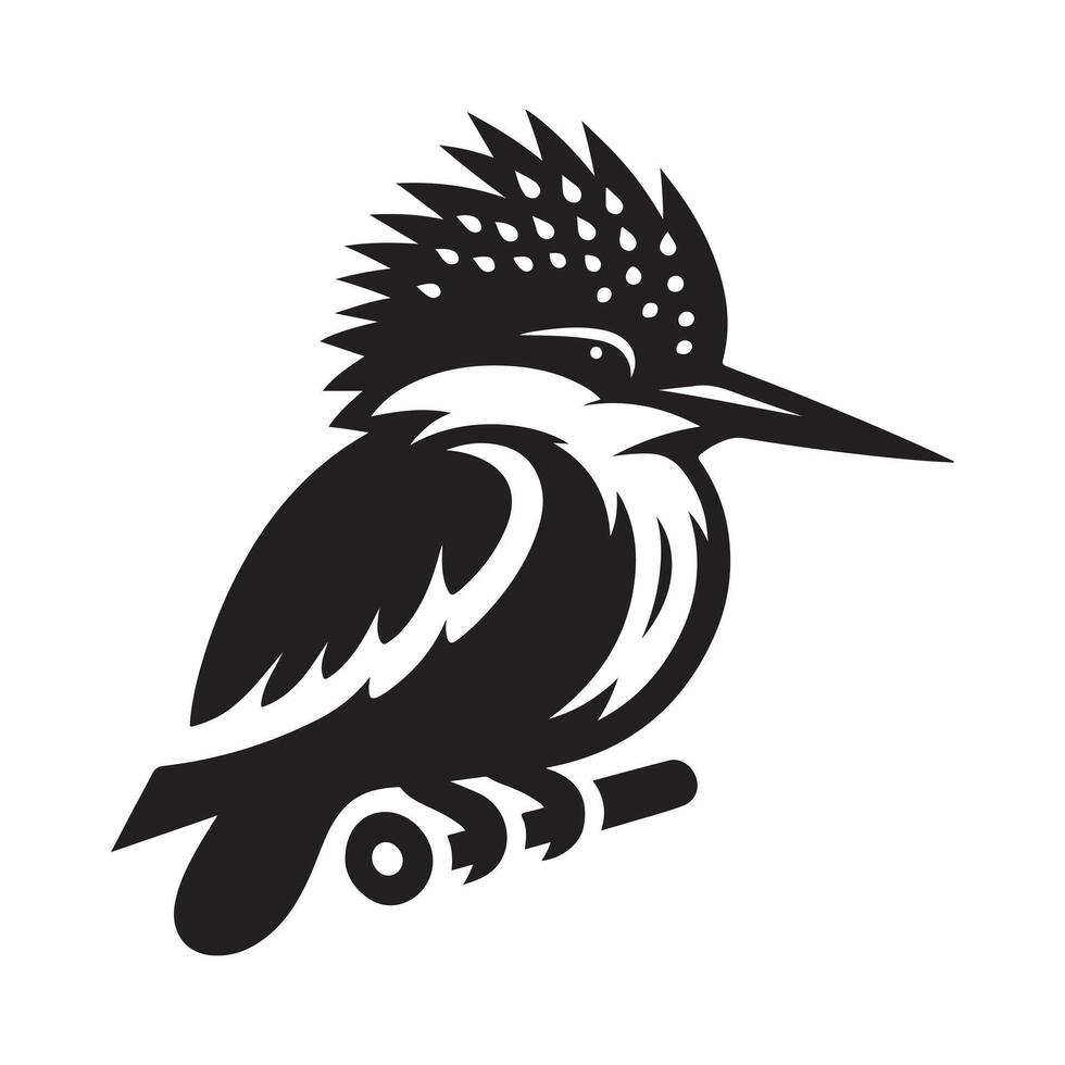 High-Quality Kingfisher Silhouette Vectors for Graphic Designers