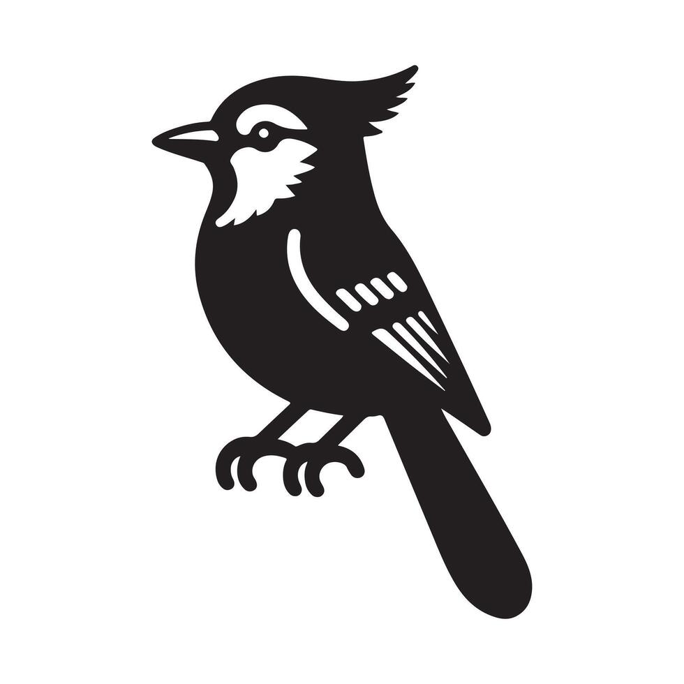 Creative Blue Jay Silhouette Vectors for Digital Use