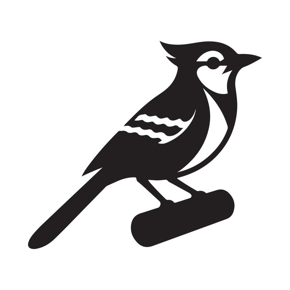 Blue Jay Silhouette Vectors Set Great for Wildlife Themes