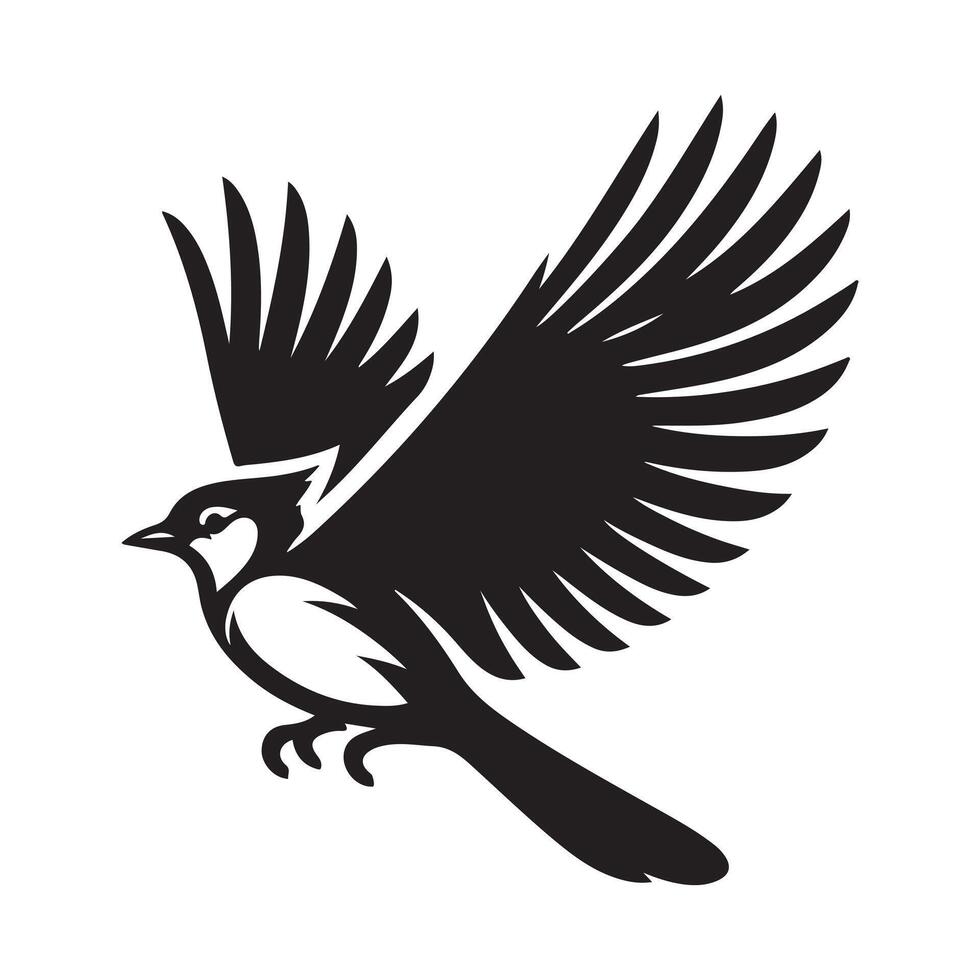 Customizable Blue Jay Silhouette Vectors for Branding