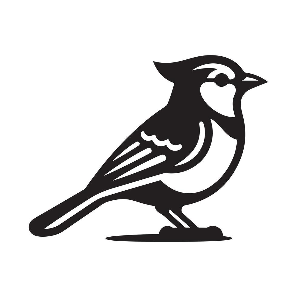 Detailed Blue Jay Silhouette Vectors for Web and Print