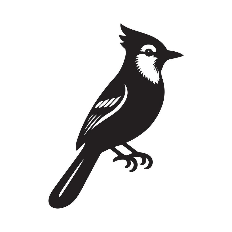 Elegant Blue Jay Silhouette Vectors for Nature-Inspired Designs