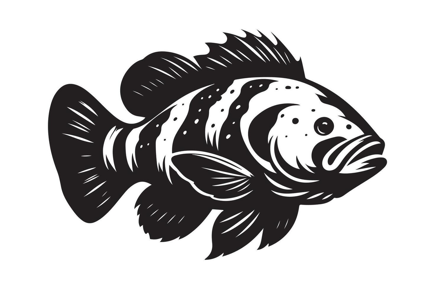 Goliath Tigerfish Silhouettes Powerful Vectors for Marine and Fishing Art