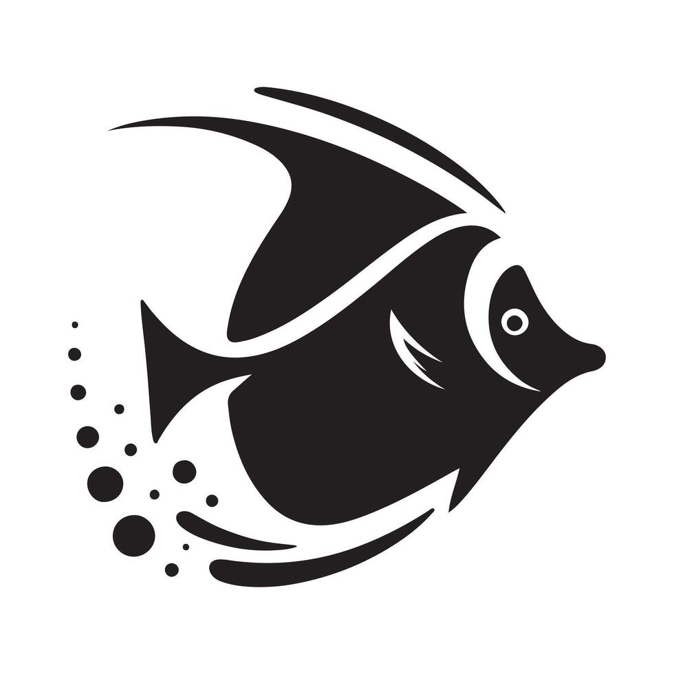 Blue Tang Silhouette Vectors A Perfect Addition to Your Graphic Library