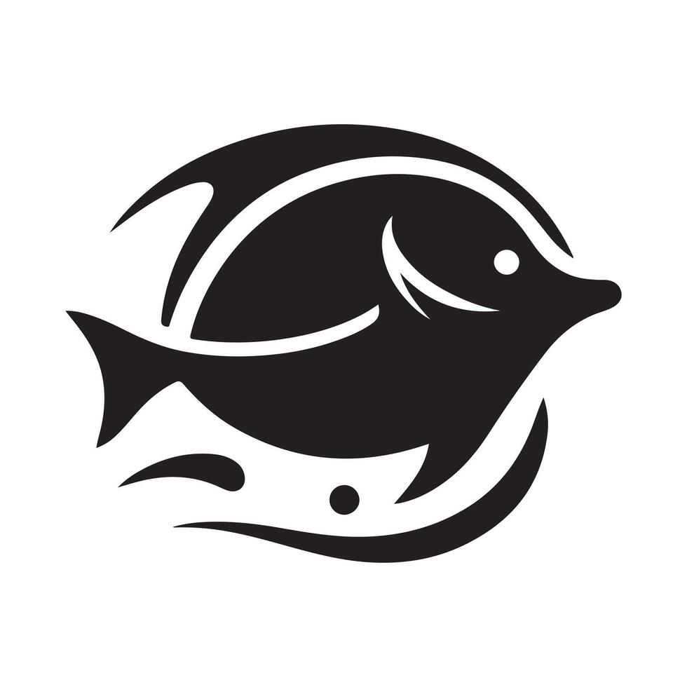 Create Stunning Designs with Blue Tang Silhouette Vectors