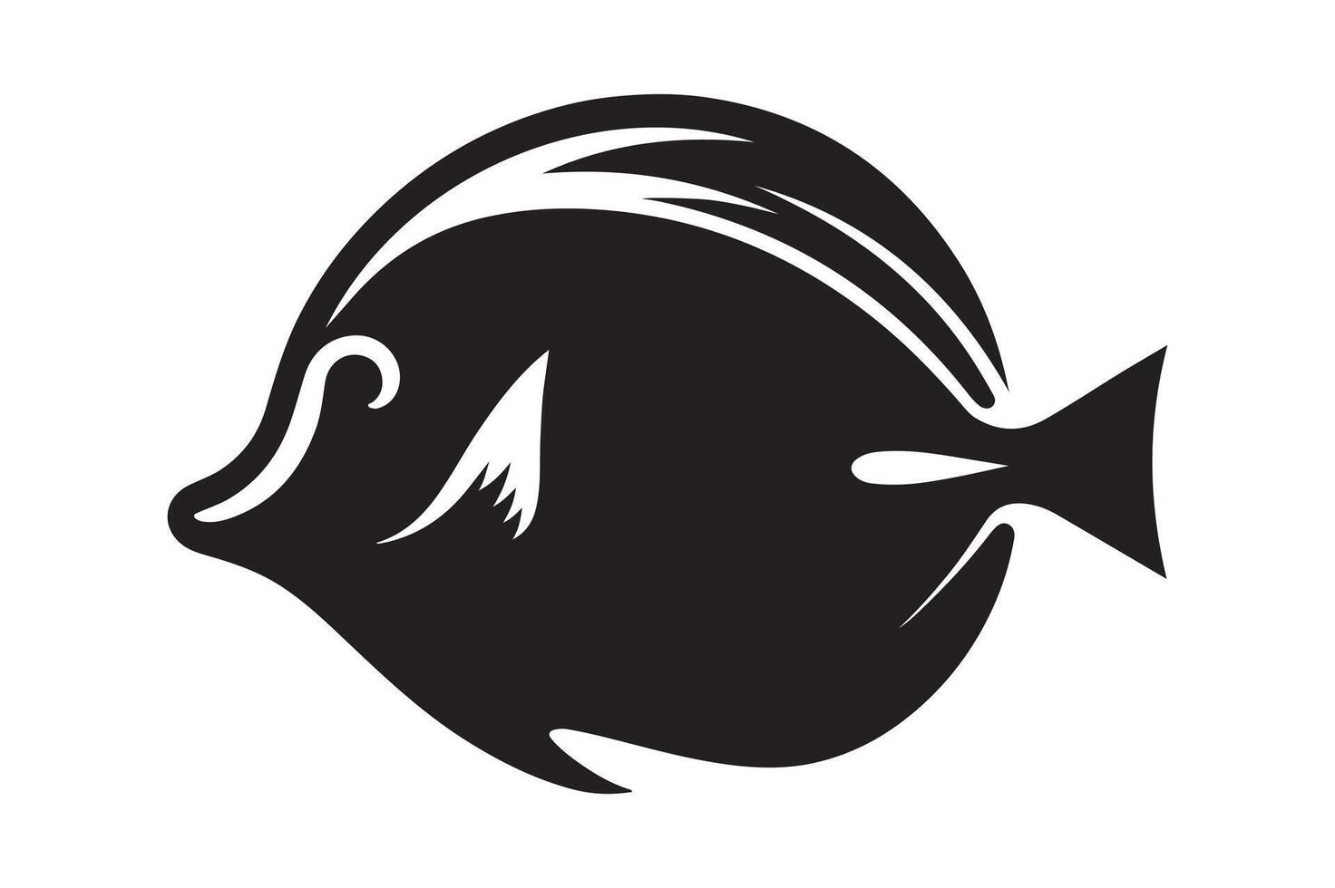 Download Blue Tang Silhouette Vectors for Marine Conservation Graphics
