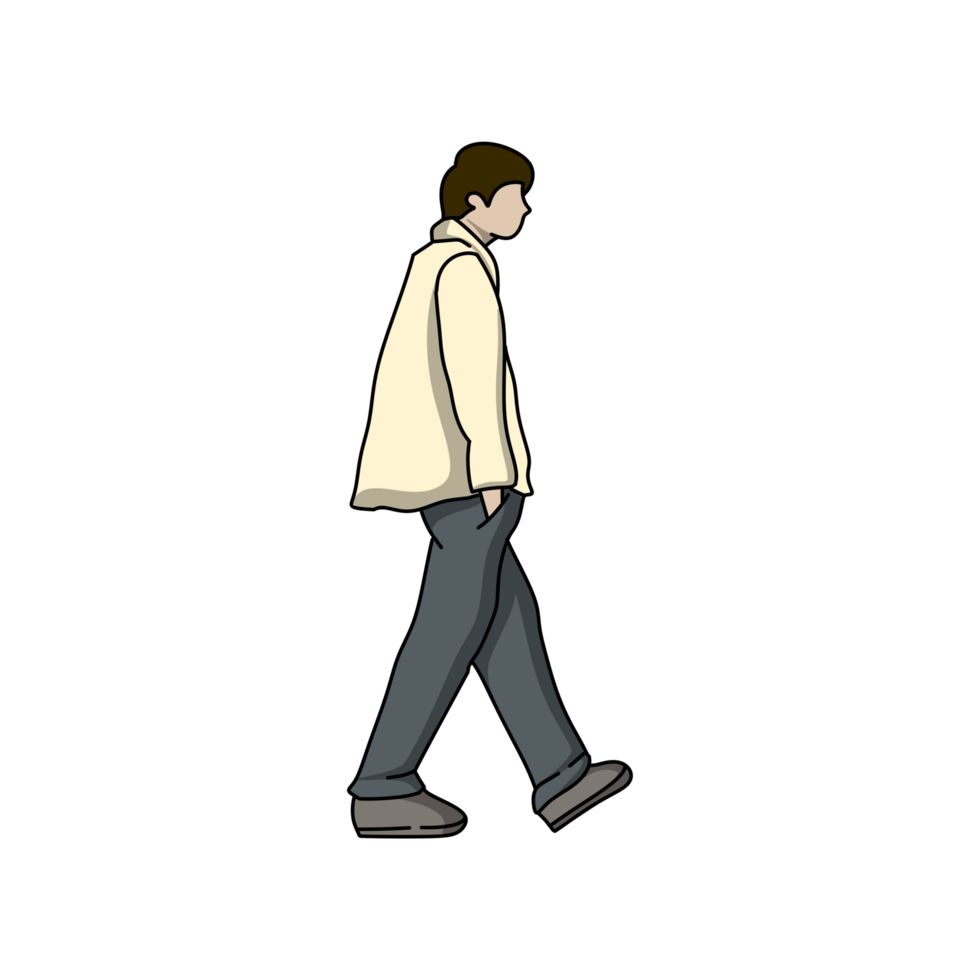 People walking simple png