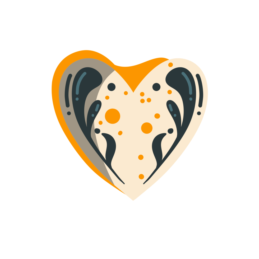 Leaf in the love png