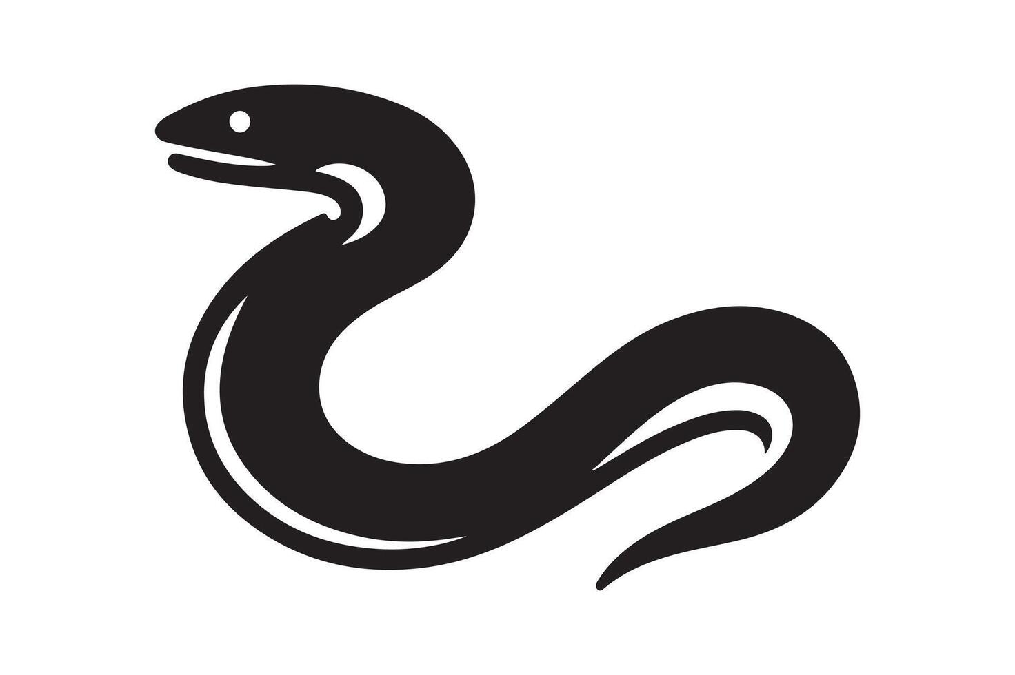 Stylish Eels Silhouette Vectors for Web, Logo, and Graphic Designs