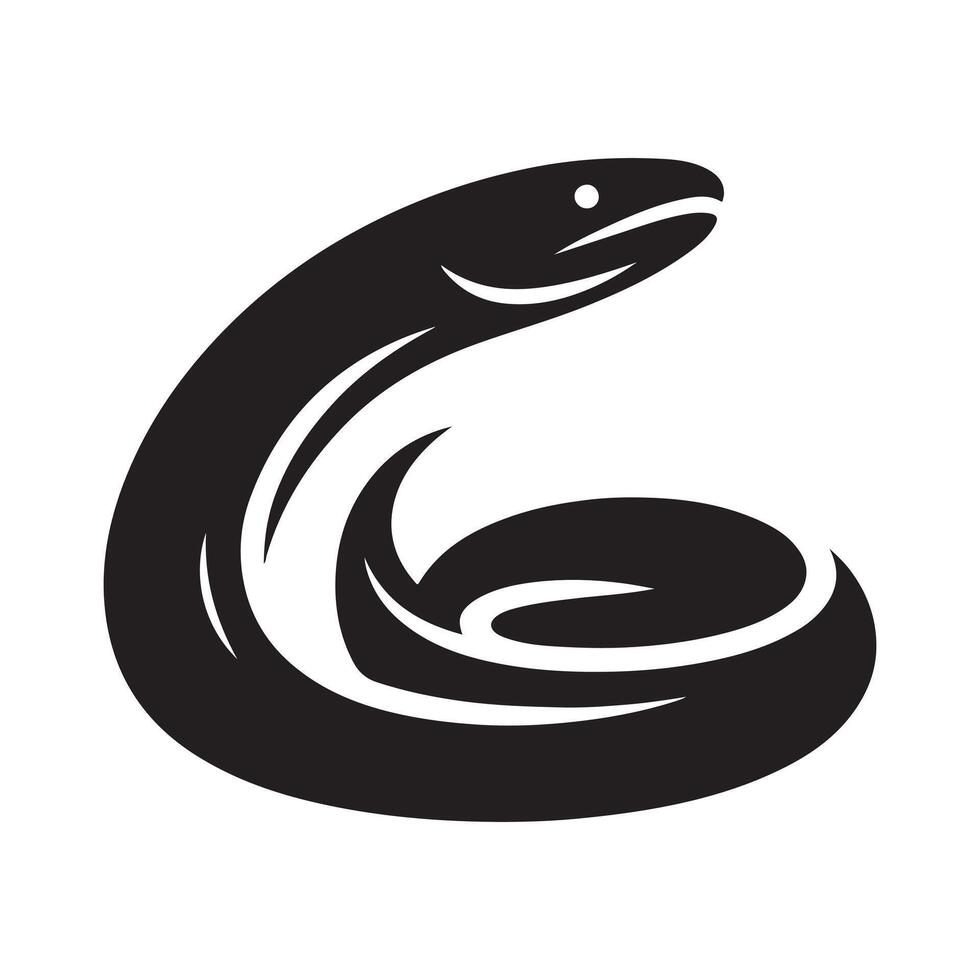 Premium Eels Silhouette Vectors for Logos, Flyers, and Icons
