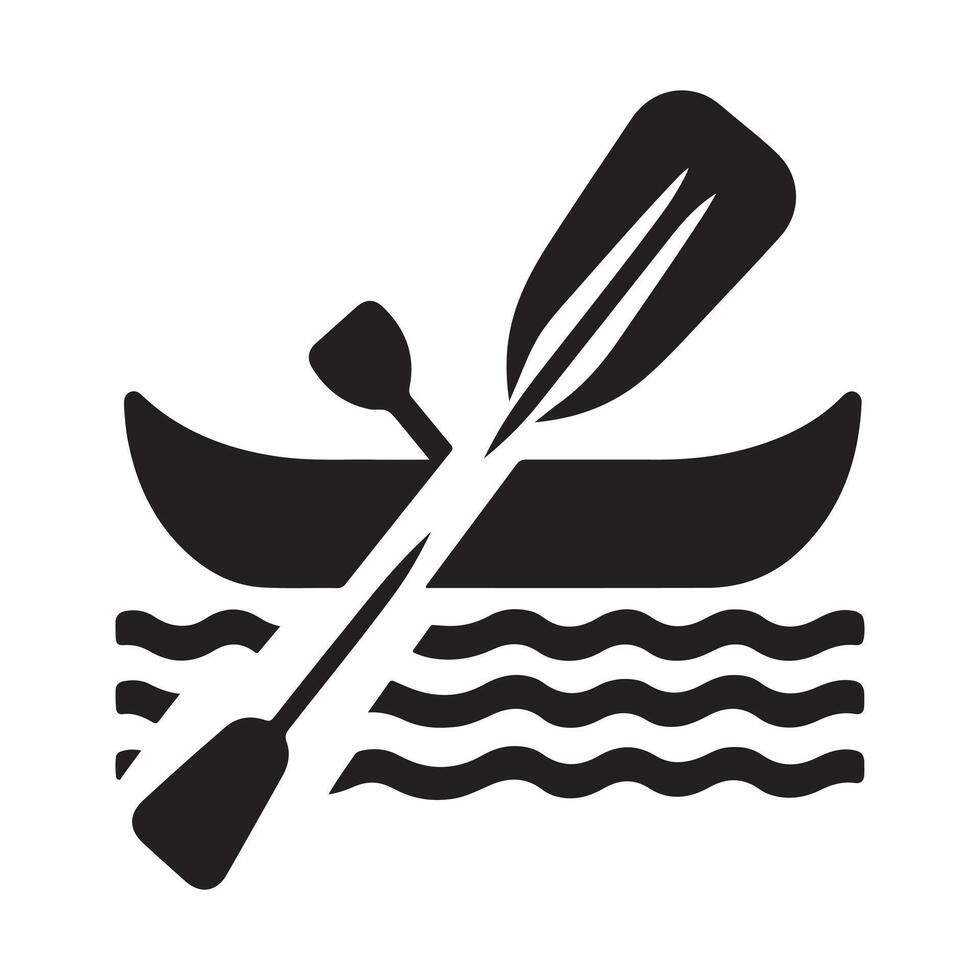 Paddle Boat Silhouette Vectors Set Ready for Your Design Projects