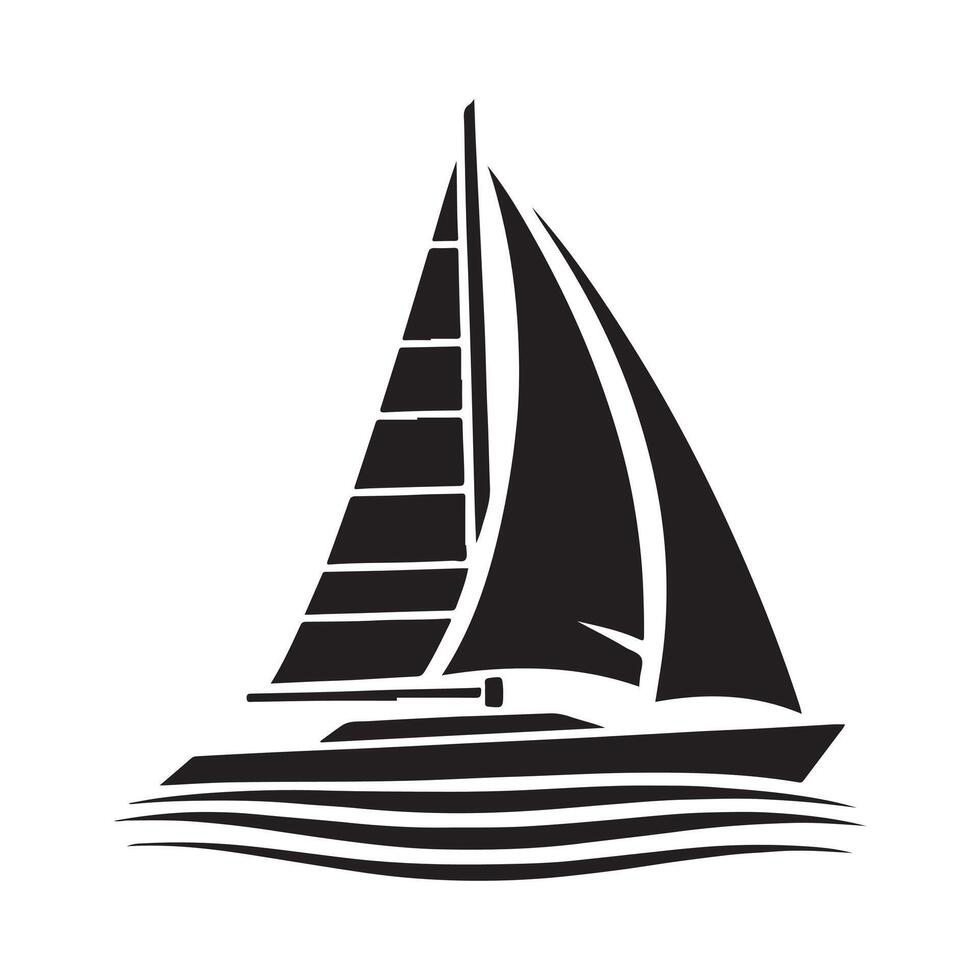 Trimaran Silhouette Vectors Ready for Website and Marketing Materials