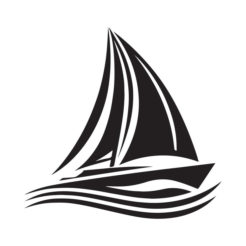 Trimaran Silhouette Vectors Pack for Logos, Icons, and Graphics