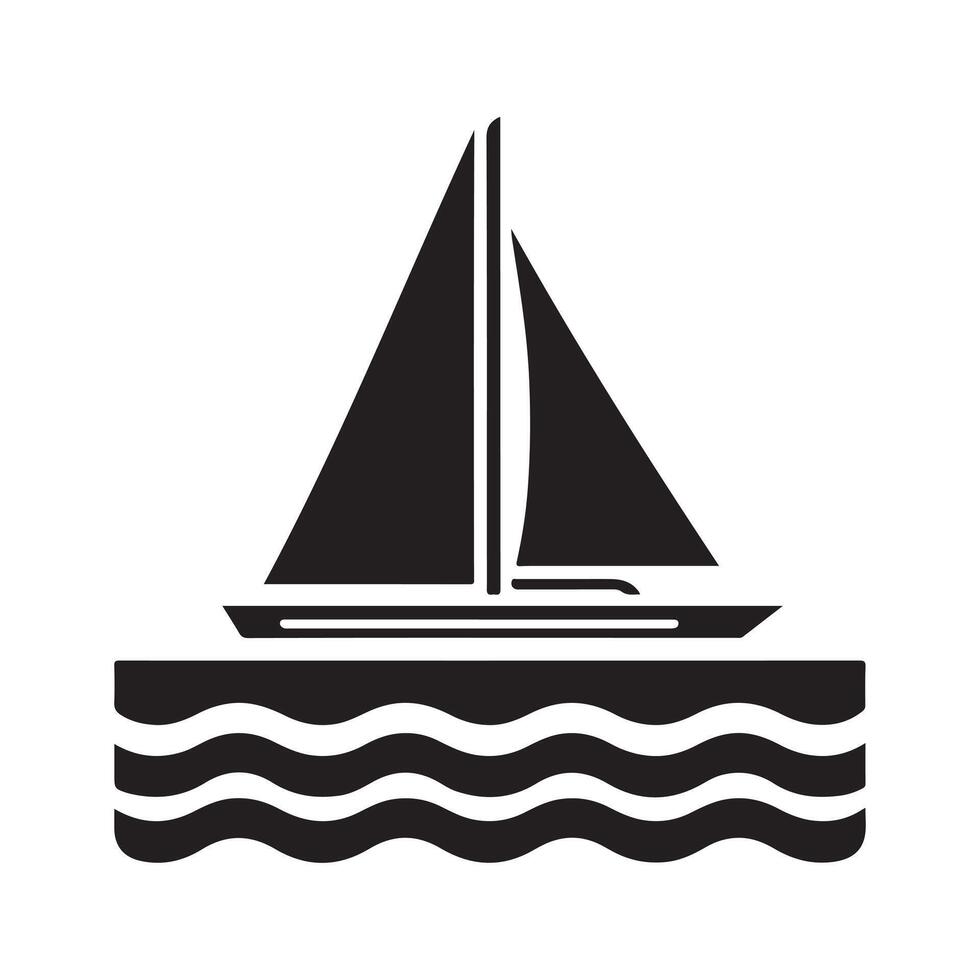 Trimaran Silhouette Vectors Illustrations for Marine and Outdoor Projects