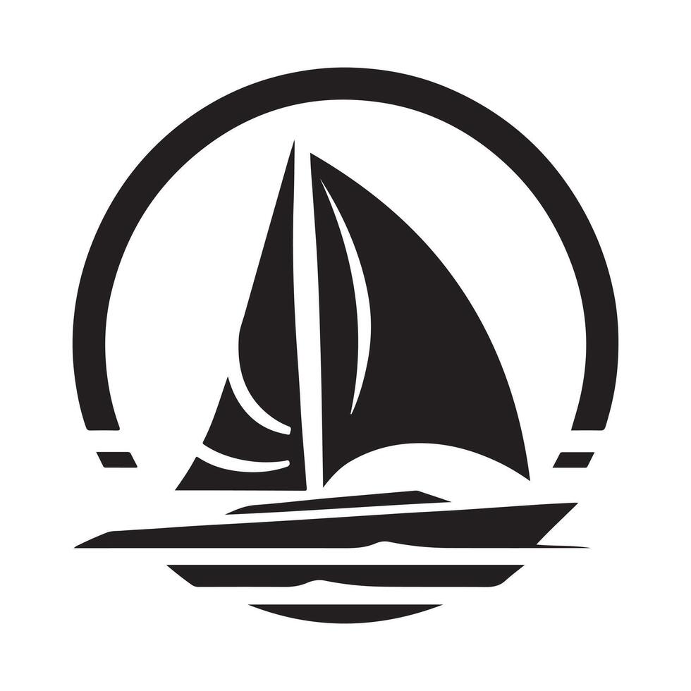 Trimaran Silhouette Vectors Perfect for Sailing, Boat and Ocean Designs