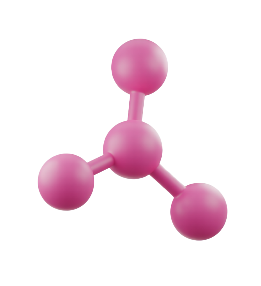 3D molecule structure png
